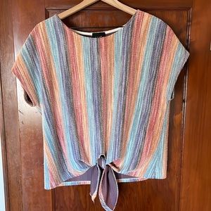 W5 multi colored tie shirt